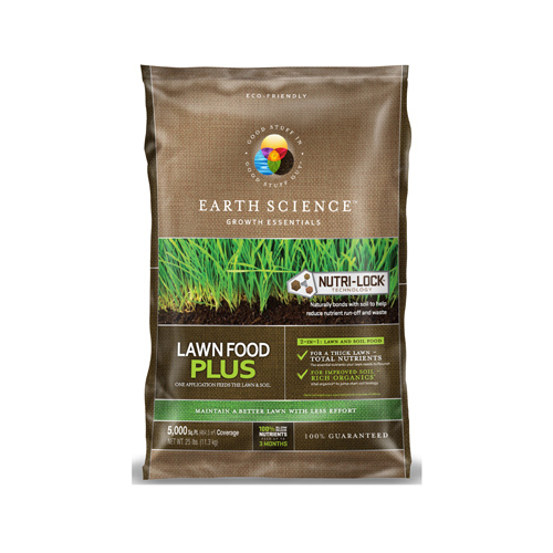 Earth Science 11879-80 Natural Fertilizer & Lawn Food Plus, 5,000-Sq. Ft., 20-Lbs.