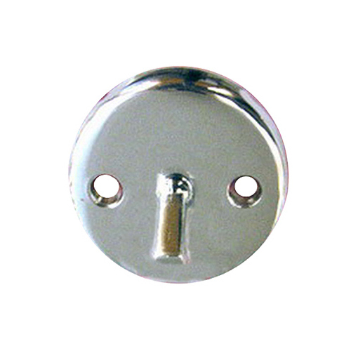 Bathtub Drain Overflow Face Plate, Chrome-Plated