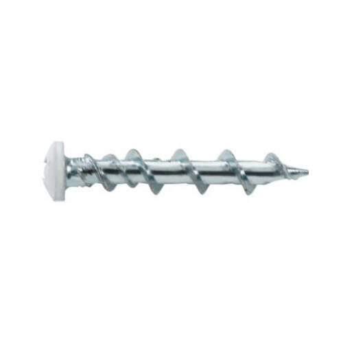 HILLMAN FASTENERS 42007 Wall Dogs & Screws, White, Phillips Head, 1.25