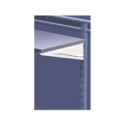 14.5-In. White Shelf Track Bracket