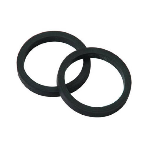 Slip Joint Washer, Beveled Rubber, 1-1/4-In. OD Pair