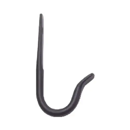 Plant Hook Black Wrought Iron 3" H J-Hook w/Screw Powder Coated