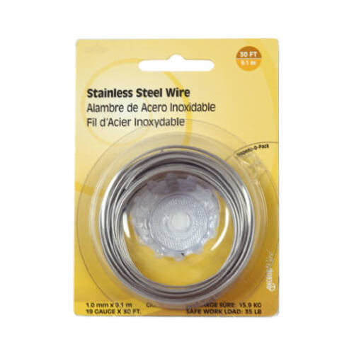 Wire 30 ft. L Stainless Steel 19 Ga. - pack of 10