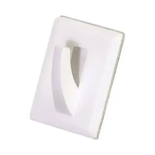 HILLMAN FASTENERS 122301 Utility Hook, Adhesive, White, 2 x 2-In Pair