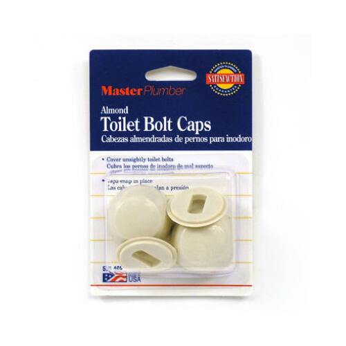 Master Plumber 573405 Toilet Bolt Cap, Almond