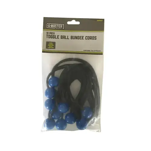 Bungee Cords With Toggle Balls - pack of 10 Assorted Colors