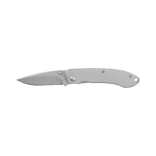 FROST CUTLERY COMPANY 16-717SS Silver Shadow Tactical Folder Knife, 2.5-In. Blade