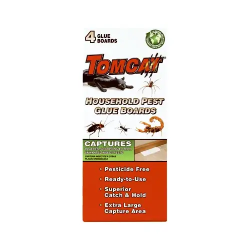 Scotts 4524218 Pest Glue Trap, 4 in W, 10 in H Clear Amber - pack of 4