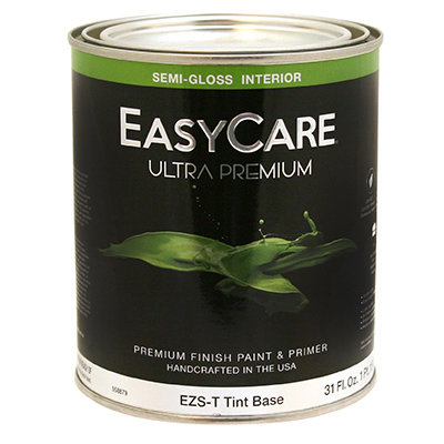 TRUE VALUE MFG COMPANY EZST-QT Ultra Premium Interior Latex Paint & Primer, Tint Base Semi-Gloss, 1-Qt.