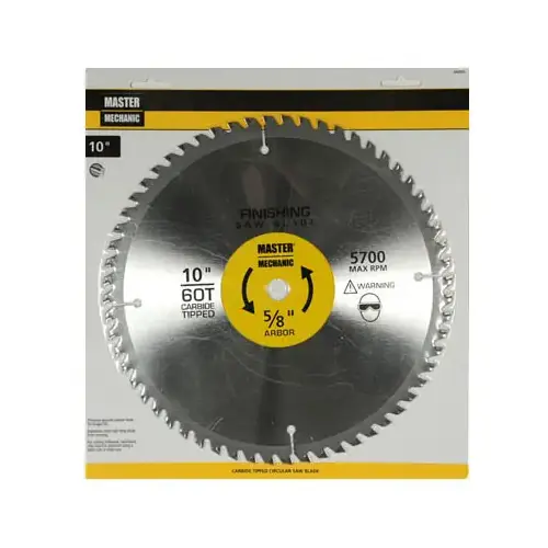 Precision Cutoff Circular Saw Blade, 60-Tooth x 10-In.