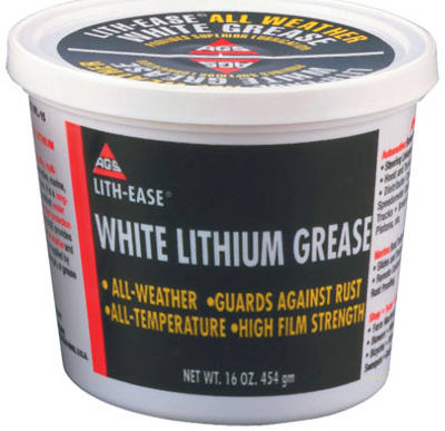 American Grease Stick (AGS) WL-15 Lock-Ease All-Weather White Lithium Grease, 1-Lb.