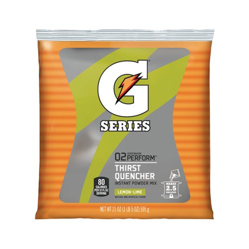 Gatorade 03969 Thirst Quencher Instant Powder Sports Drink Mix, Powder, Lemon-Lime Flavor, 21 oz Pack