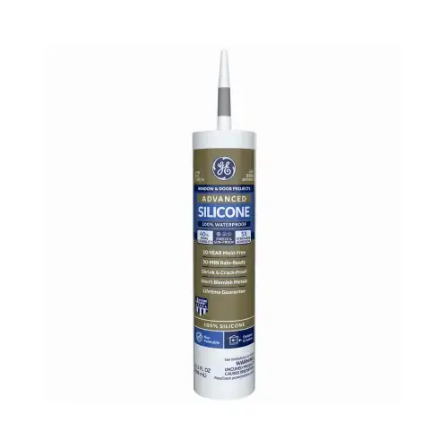 Advanced Silicone 2 Window & Door Sealant, Light Grey, 10.1-oz.