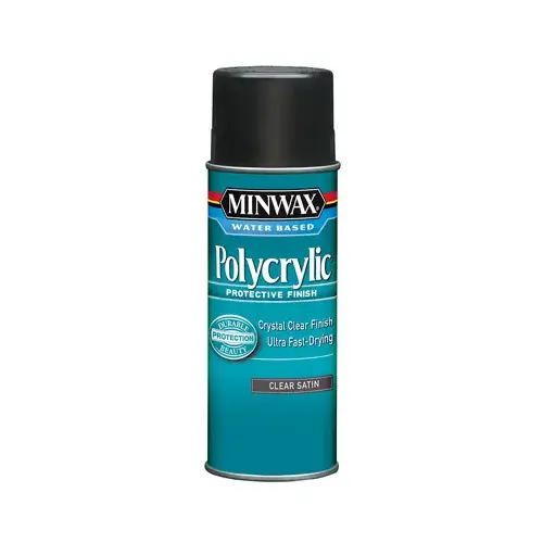 Polycrylic Aerosol Satin Water-Based Finish, 11.5-oz.