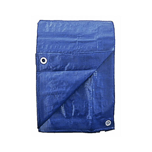 Polyethylene Tarp, Blue, 15 x 20-Ft.