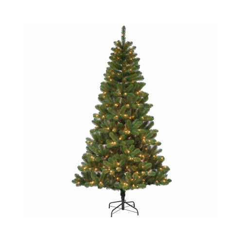 PULEO ASIA LIMITED 329-DF-70C3 Artificial Pre-Lit Christmas Tree, Douglas Fir, 300 Clear Lights, 7-Ft.