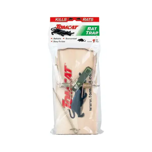 Tomcat 0373408-XCP8 Wooden Rat Trap, Rat Size - pack of 8