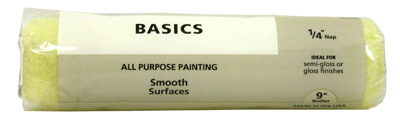 TRUE VALUE APPLICATORS MPB914-9IN Paint Roller Cover, 1/4-In.-Nap, 9-In.