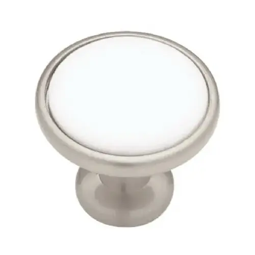 1.25-In. White Ceramic Cabinet Knob