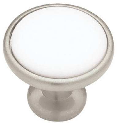 Liberty Hardware P50162V-SNW-C7 1.25-In. White Ceramic Cabinet Knob