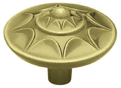 Liberty Hardware P780A0H-AB-C 1-3/8-In. Antique Brass Starburst Round Cabinet Knob