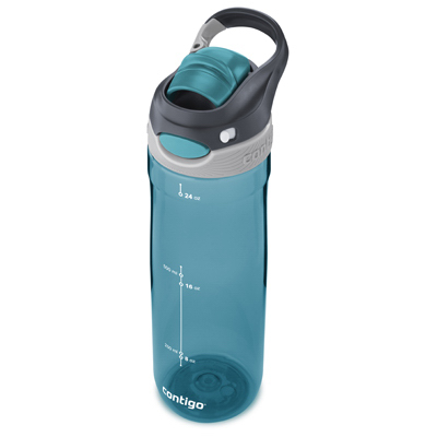 IGNITE USA 74075ZCN Autospout Water Bottle, Scuba Blue, 24-oz.