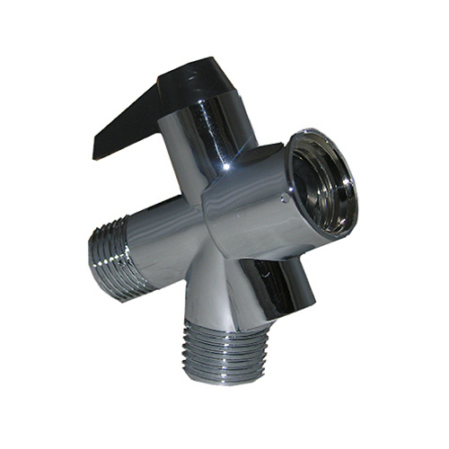 Chrome Plastic Lever Shower Flow Diverter