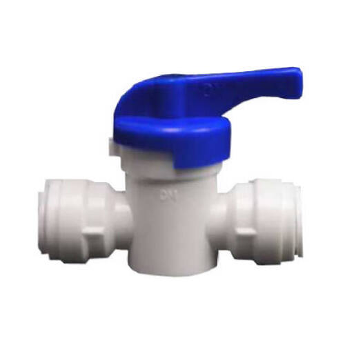 Watts PL-3011 Stop Valve, 1/4 in Connection, Compression, 150 psi Pressure, Manual Actuator, CPVC Body