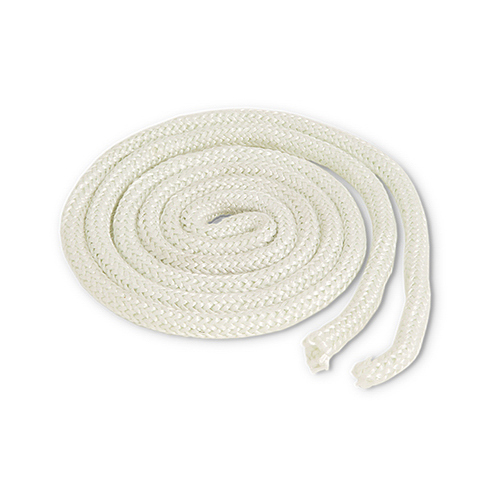 Gasket Rope, 6 ft L, 1/4 in W, Fiberglass White