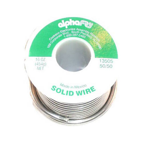 ALPHA ASSEMBLY SOLUTIONS INC AM13505 Leaded General-Purpose Solder, 16-oz., .125-Diameter