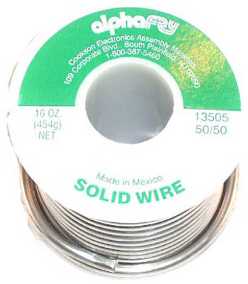 ALPHA ASSEMBLY SOLUTIONS INC AM13505 Leaded General-Purpose Solder, 16-oz., .125-Diameter