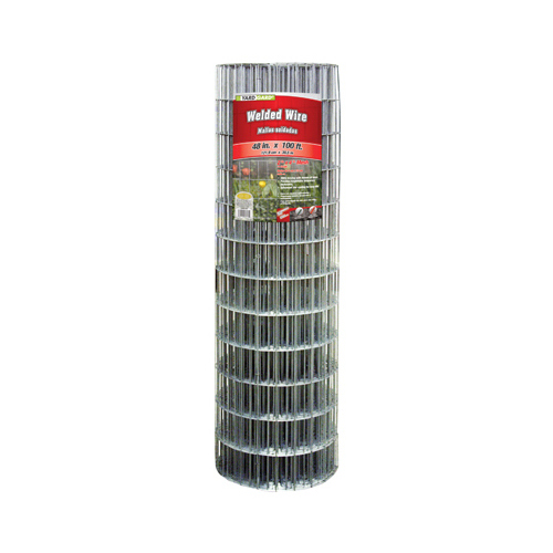 Galvanized Welded Wire Fence, 4 x 2-In. Mesh, 14-Ga., 48-In. x 100-Ft.