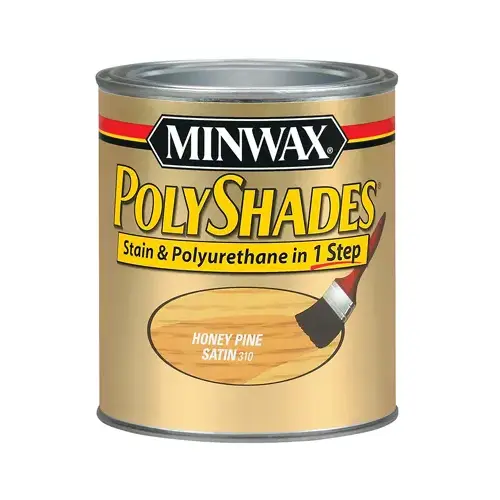 MINWAX COMPANY, THE 61310 Satin Honey Pine Polyshades Wood Stain, Qt.