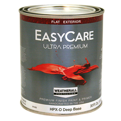 TRUE VALUE MFG COMPANY HPXD-QT Ultra Premium Exterior WeatherAll Latex Paint, Flat Deep Base, 1-Qt.