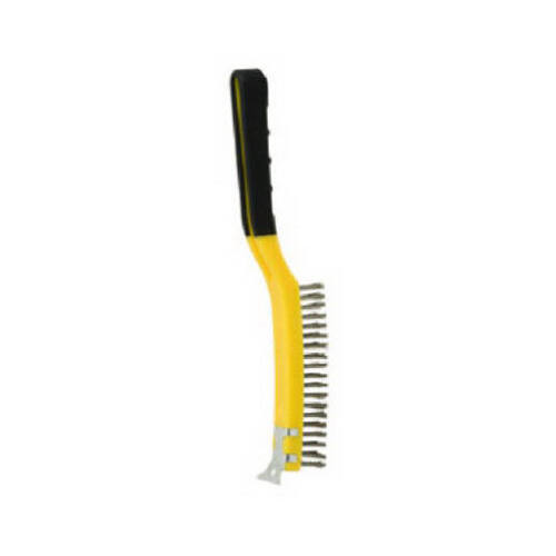 Stripping Brush, 1 in L Trim, Stainless Steel Bristle, 5-1/4 in W Brush