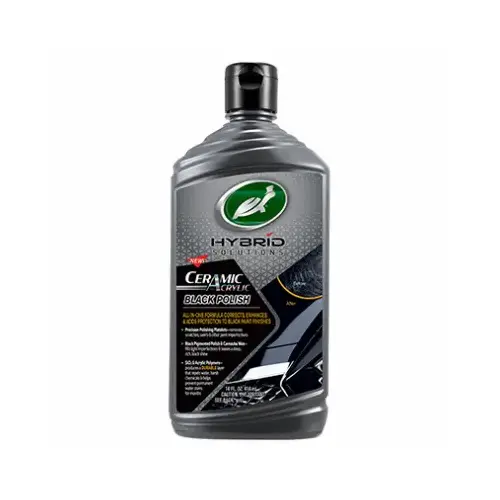 TURTLE WAX 53448 Hybrid Solutions Ceramic Acrylic Black Car Polish, 14-oz.