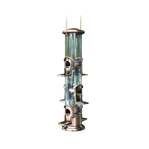 WoodLink 24561 Radiant Songbird Bird Feeder, Brushed Copper, 1.5-Lb. Capacity