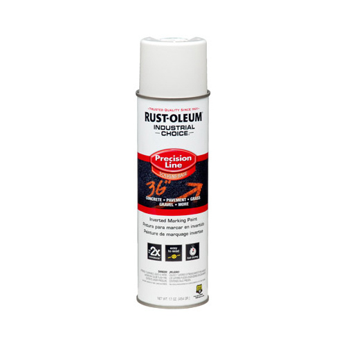 INDUSTRIAL CHOICE 203030 Marking Paint, Semi-Gloss, White, 17 oz, Aerosol Can