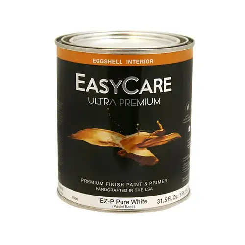 Ultra Premium Interior Latex Paint & Primer, Pure White Pastel Base Eggshell, 1-Qt.