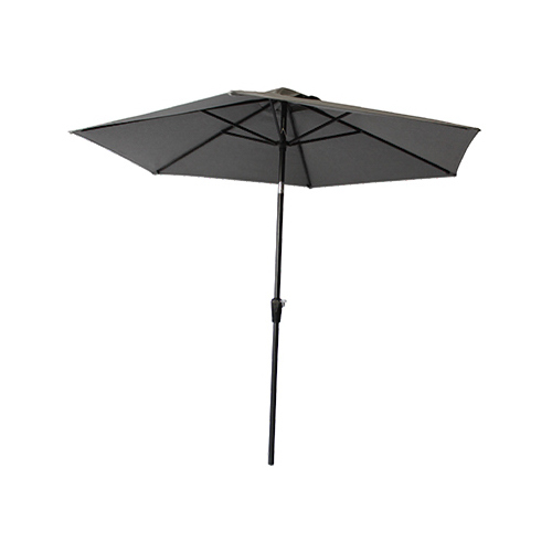 WOODARD, LLC TV21400 Campton Hills Market Umbrella, Round, Sling Fabric, Gray & Brown, 9-Ft.