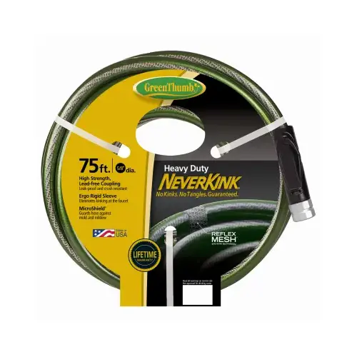 Teknor Apex 784678 NeverKink Garden Hose, Heavy-Duty, 5/8-In. x 75-Ft.