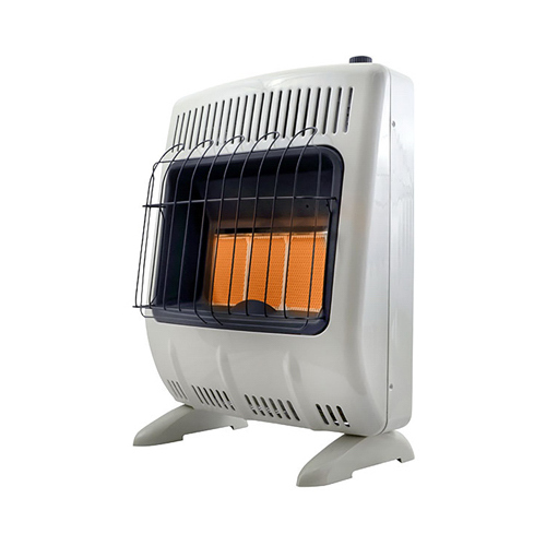 Vent-Free Radiant Heater, 11-1/4 in W, 27 in H, 18000 Btu Heating, Propane
