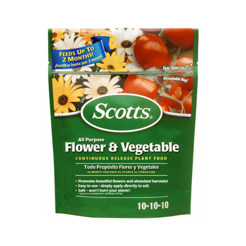 Scotts 1009001 Dry Plant Food, 3 lb Bag, 10-10-10 N-P-K Ratio