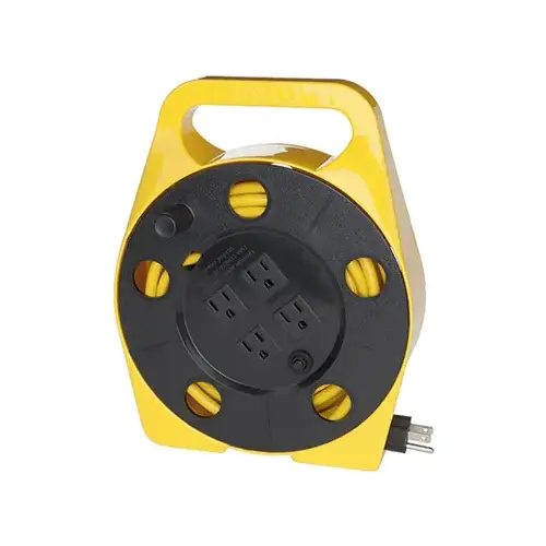 Bayco SL-755 Cord Reel, 4-Outlets, 25-Ft.