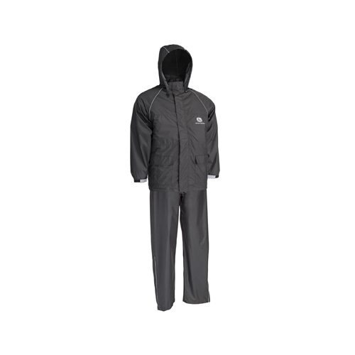 John Deere 2-Pc. Rain Suit, Black Polyester, XXL
