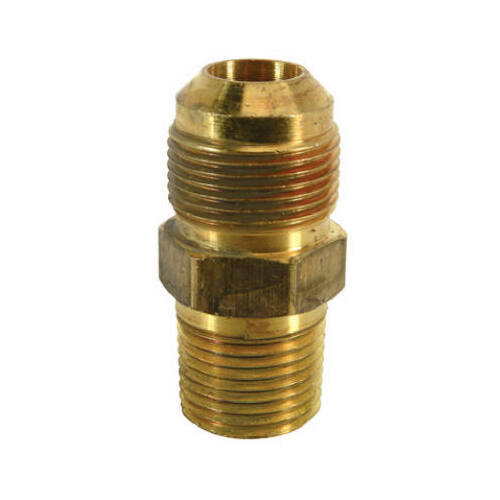 Adapter, Brass, Male, 5/8 x 15/16-16 x 1/2-In. - pack of 5