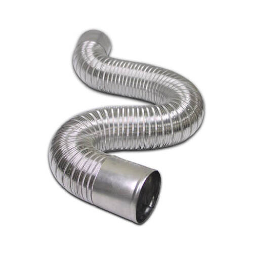 Aluminum Duct Pipe, Flexible, Connecting Ends, 4-In. x 8-Ft.