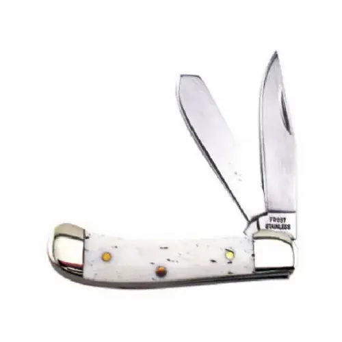 FROST CUTLERY COMPANY 15-191CBB Baby Saddlehorn Pocket Knife, Chestnut, 2-Blade