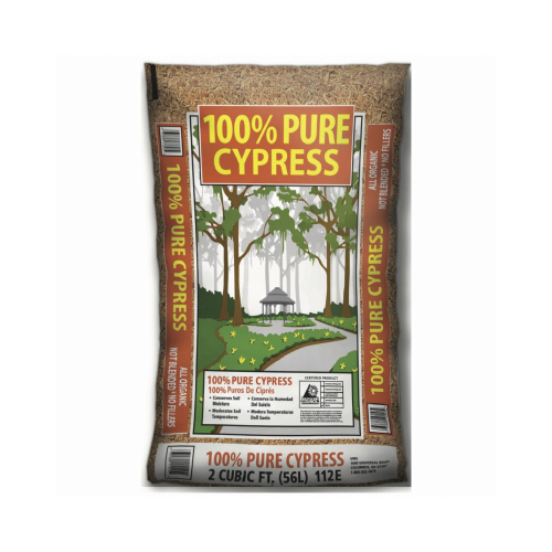 100% Pure Cypress 112E Premium Cypress Mulch, 2 Cu. Ft.