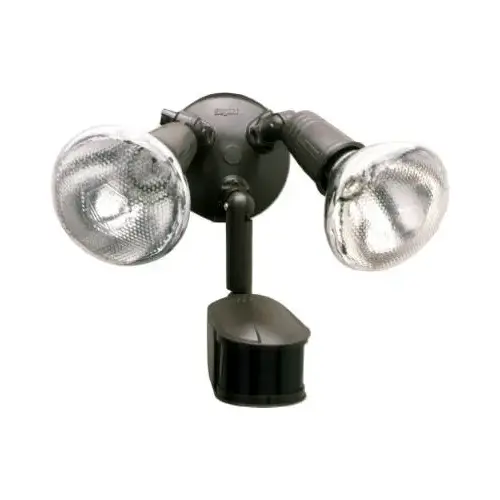 300-Watt Bronze Motion-Activated Outdoor Security Flood Light